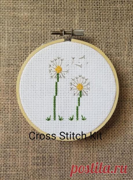 Counted Cross Stitch Kit Dandelions - Etsy España