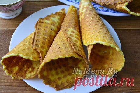 Вафли хрустящие в электровафельнице, рецепт