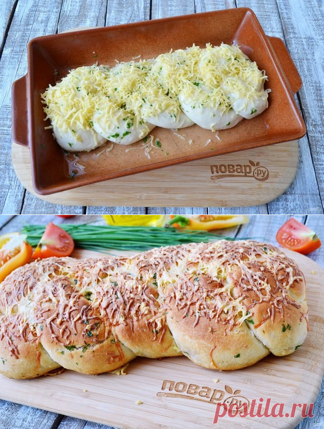 Плетеная пицца с начинкой