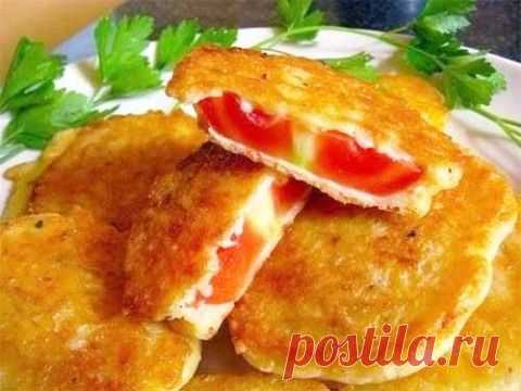 Помидоры в сырном кляре | Домашняя кулинария