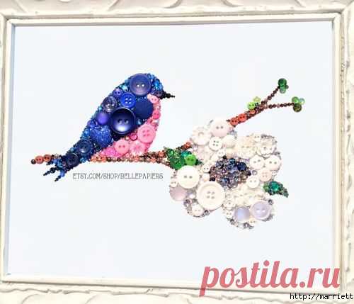 ДЕКОР ДЛЯ ДОМА ИЗ ПУГОВИЦ