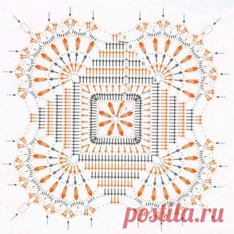 Копилка схем для вязания салфеток и других ажурных узоров крючком - Ярмарка Мастеров - ручная работа, handmade