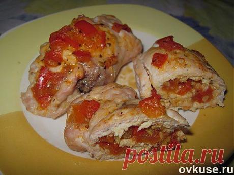 Куриные рулетики.