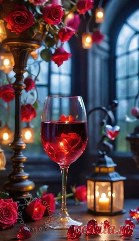 Вино  – древний символ плодородия и знак, отождествляемый с кровью человека. Красное вино выступает как символ крови, жидкости, несущей с собой жизнь.