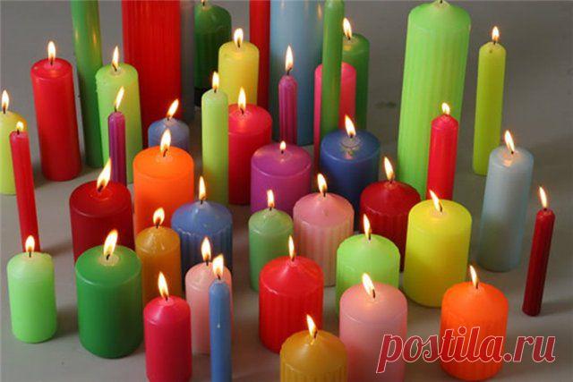 Ритуал со свечой на привлечение здоровья.Разные части тела представлены разными цветами свечей.
Красный – ногти, кости, зубы 
Оранжевый – таз, иммунная система, почки, репродуктивная система и сексуальные расстройства, депрессия 
Желтый – живот, кишечник и прочие органы брюшной полости, печень и поджелудочная железа, мочевой пузырь 
Зеленый – сердце, легкие, кровообращение 
Голубой – горло, глаза, щитовидная железа, уши 
Индиго – глаза, заболевания мозга, головная боль ...