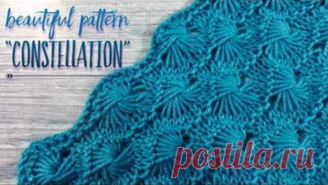 ВЯЖЕМ ПОТРЯСАЮЩИЙ УЗОР СПИЦАМИ "СОЗВЕЗДИЕ" / BEAUTIFUL PATTERN