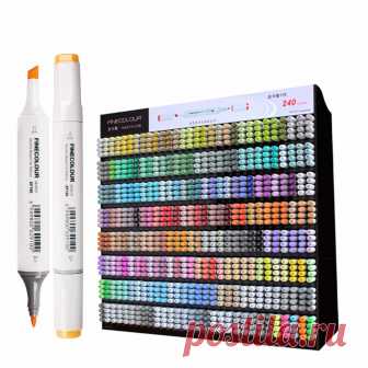 US $170.71 40% СКИДКА|Finecolour 240 полноцветный графический эскиз художественные маркеры EF100 двойная головка на спиртовой основе кисть для рисования; ручка-in Маркеры для рисования from Офисные и школьные принадлежности on AliExpress  Покупай умнее, живи веселее! Aliexpress.com