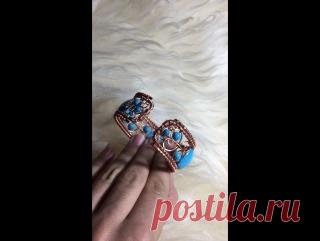 Анонс: Два свеженьких каркасных браслета. Медь, бирюза и сердолик. Предстоит патинирование, полировка и лакировка)))