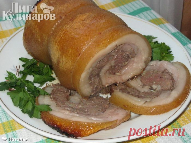 РУЛЕТ из САЛА с ФАРШЕМ