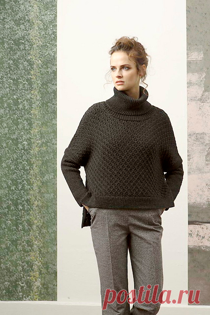 пуловер с воротником - гольф