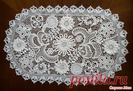 . САЛФЕТКА (ирландское кружево) - Все в ажуре... (вязание крючком) - Страна Мам
