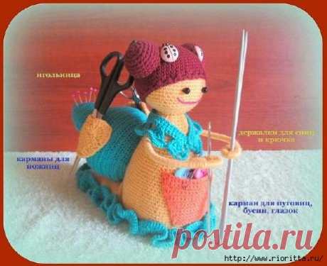 вязаная улитка