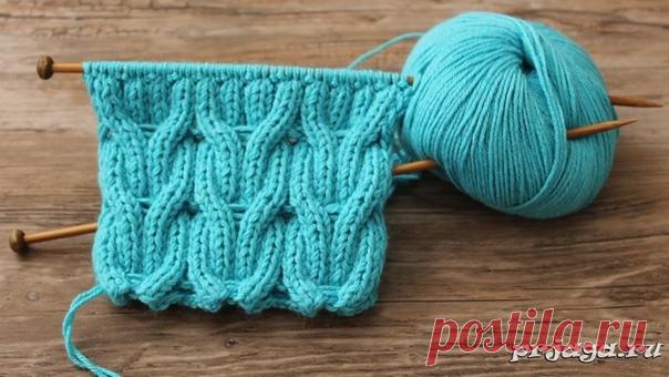 Узор «Двухсторонние косы спицами», видео
http://prjaga.ru/uzory-vyazaniya/spicami/uzor-dvukhst..