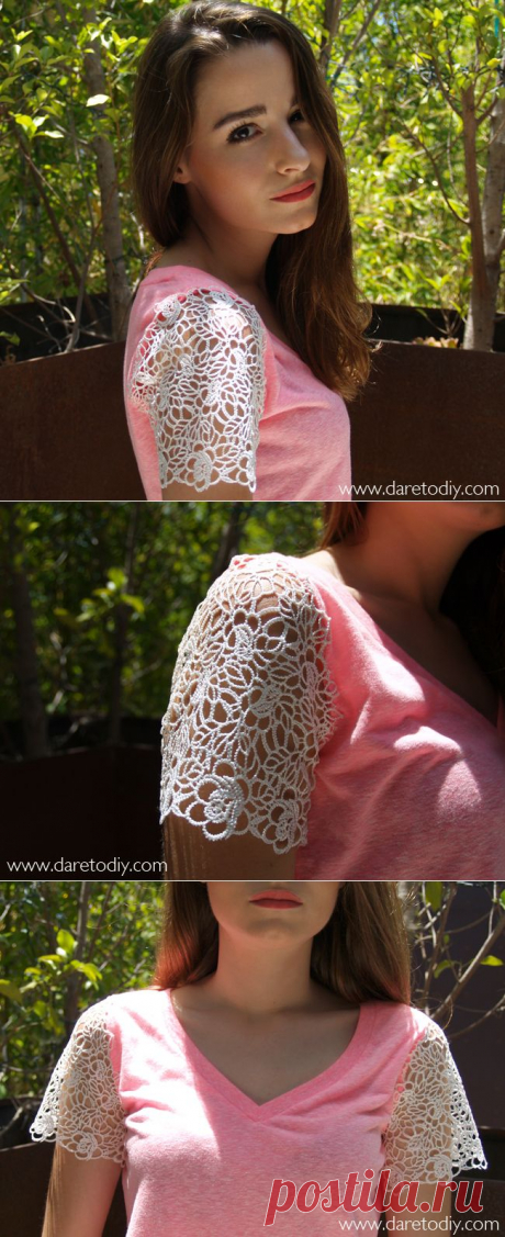 Кружевные рукавчики (Diy) / Кружево / Модный сайт о стильной переделке одежды и интерьера