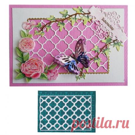 Новинка 2021, металлический трафарет с цветочной рамкой, штампы для высечки, скрапбукинга, рукоделия, штампы для высечки «сделай сам» - купить по выгодной цене | AliExpress