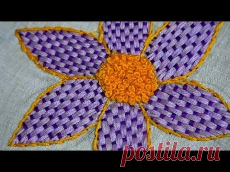 Hand Embroidery Design of Checkered Stitch