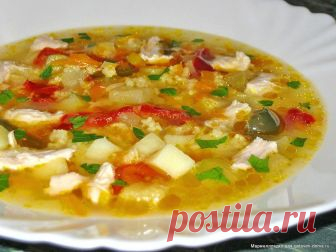 Куриный суп с помидорами ИНГРЕДИЕНТЫ Курица (любое куриное мясо на кости, голени, бедра, окорочка) — по вкусу Картофель — по вкусу Лук репчатый (2-3головки, зависит от кол-ва бульона) — по вкусу Помидор (2, а там на свое усмотрение) — по вкусу Сметана (по вкусу, 150-200г, это гдето если бульона будет 2,5 литра) — 200 г Зелень — по вкусу […]