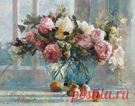 Мир цветов художницы Ларисы Псаревой Лариса Псарева – талантливый живописец, стремящийся запечатлеть всю прелесть окружающего мира на холсте.