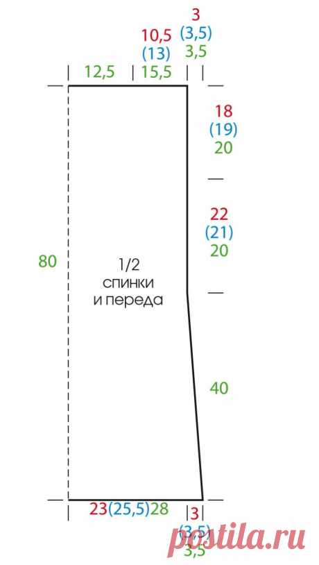 Туника крючком для начинающих