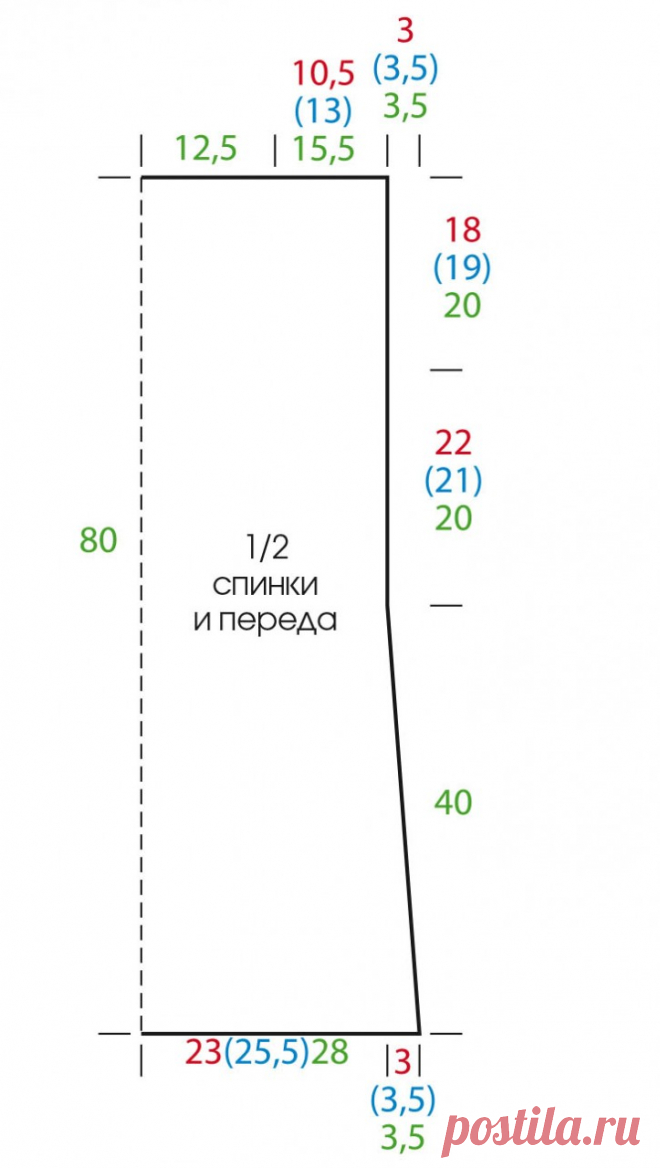 Туника крючком для начинающих