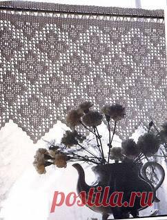 Изящная занавеска крючком Конкурс 