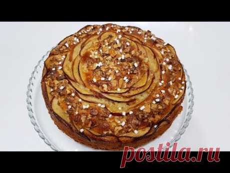 ЯБЛОЧНО ОРЕХОВЫЙ ПИРОГ ( apple nut pie )
