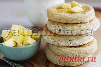 Простой рецепт вкусных крампетов на завтрак