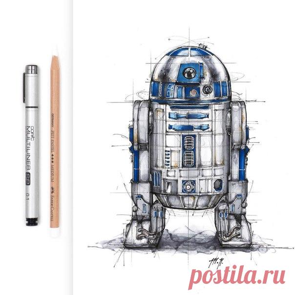 Герои вселенной «Звездных войн» от McKay Nilson – идеальная техника, согласны?