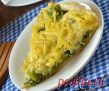 Открытый пирог с брокколи и сыром. Чудесный сливочный вкус! | Все пирожки | Дзен