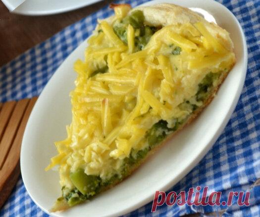 Открытый пирог с брокколи и сыром. Чудесный сливочный вкус! | Все пирожки | Дзен