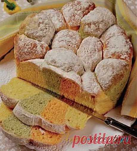 Готовим вкусный Трехцветный хлеб