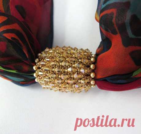 (67) That Bead Lady - Netted, embellished, big hole bead. | Beaded Beads