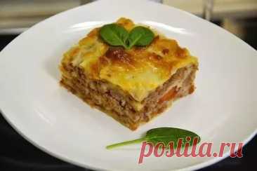 Быстрая лазанья из тонкого лаваша