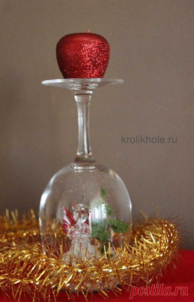 Подсвечник своими руками из бокала