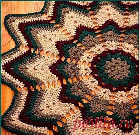Вязаные крючком ковры💥🧶 на основе салфеток | Идеи по вязанию🧶 | Пульс Mail.ru