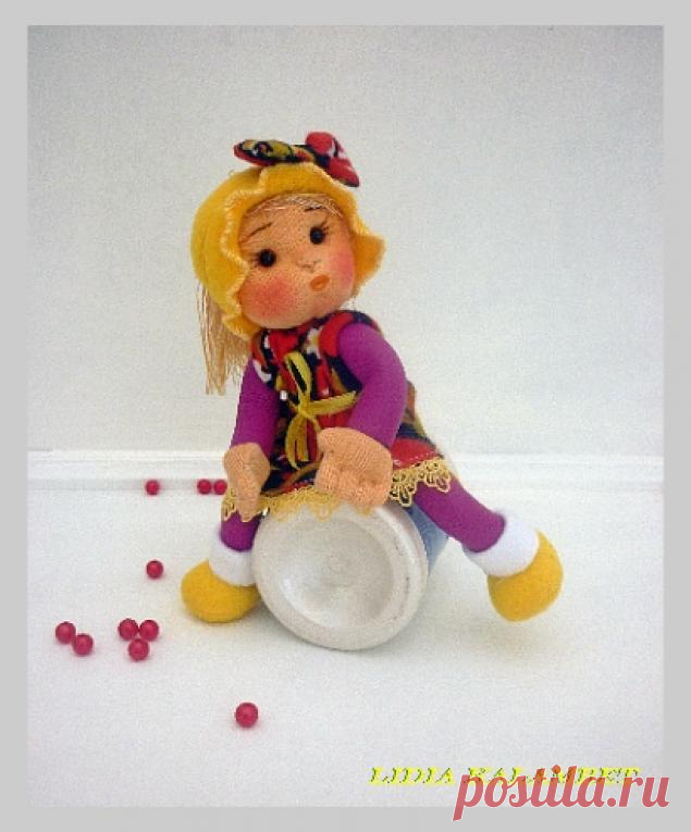 Развивающая игровая кукла из папильоток. - Ярмарка Мастеров - ручная работа, handmade