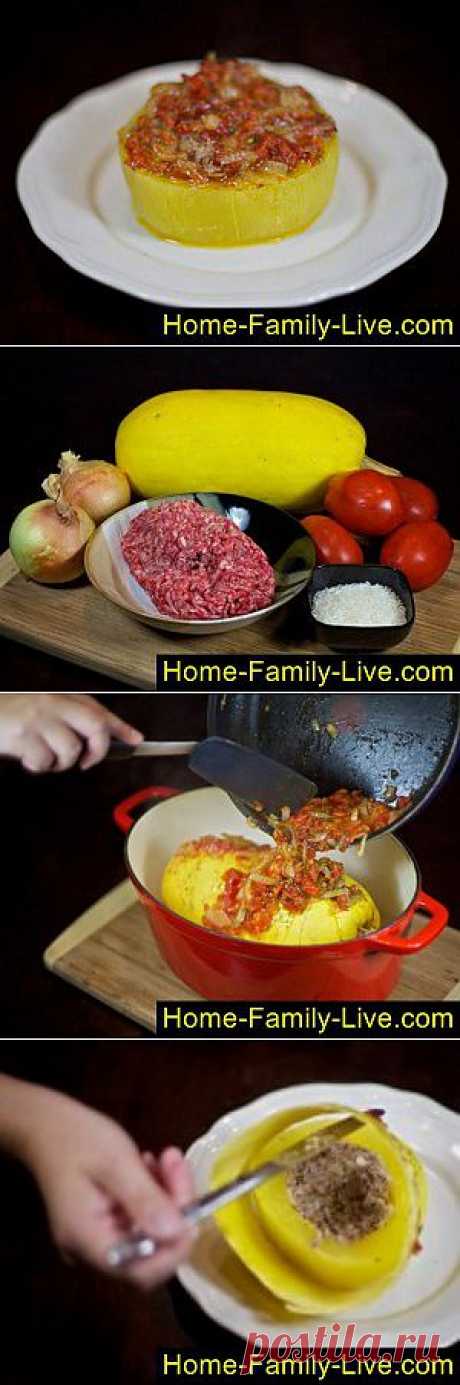 Фаршированный кабачок - пошаговый фоторецепт | Кулинарные рецепты