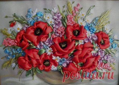 Вышивка атласными лентами Светланы Герасимовой - Рукоделие