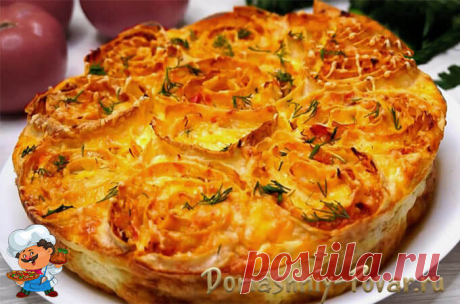 Пирог с капустой из лаваша в духовке - с сыром без замеса теста