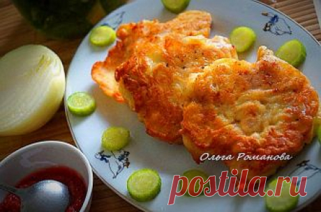 Куриное филе в чесночном кляре