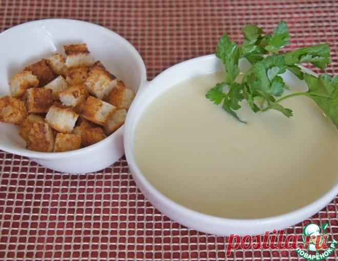 Пряный чесночно-сливочный суп-пюре – кулинарный рецепт