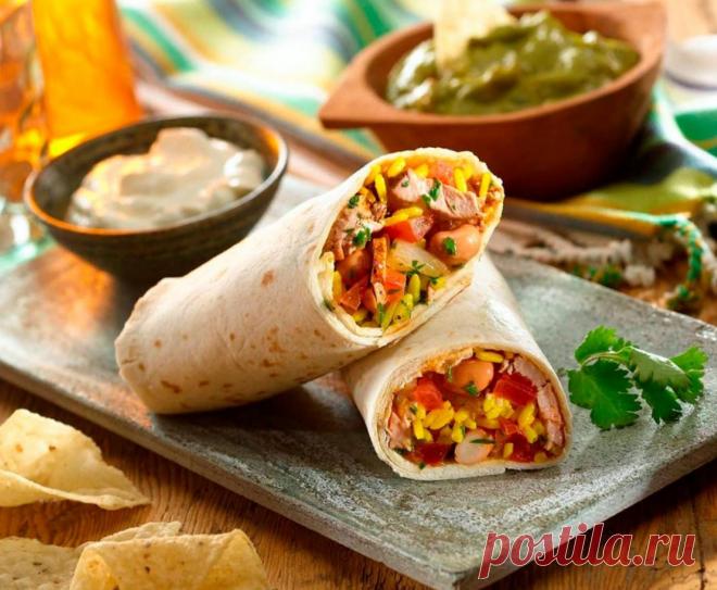 Буррито с курицей - Пошаговый рецепт с фото своими руками. Домашние рецепты