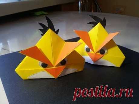 Оригами Злые птички/Angry Birds разные способы