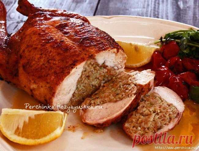 Фаршированная курица по - тоскански