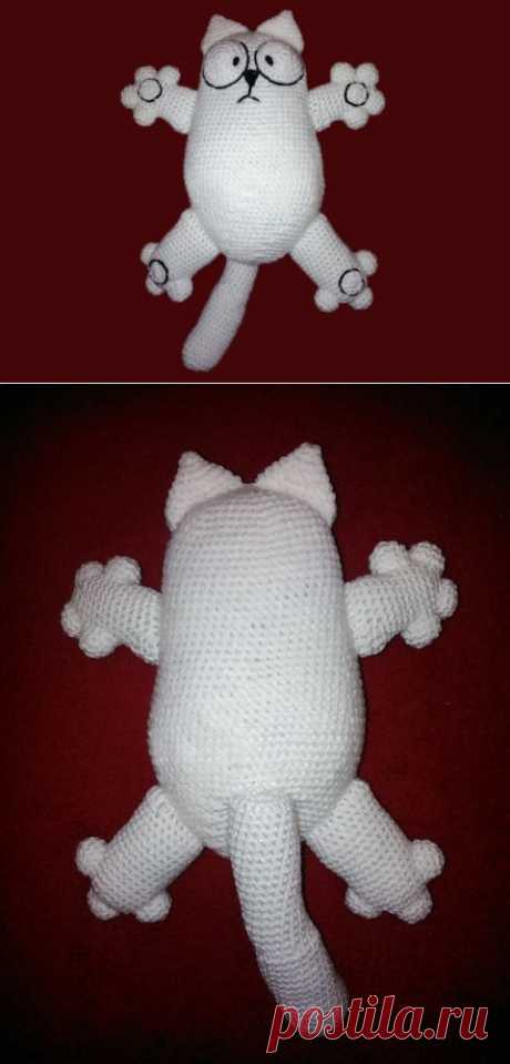 Кот Саймон амигуруми.