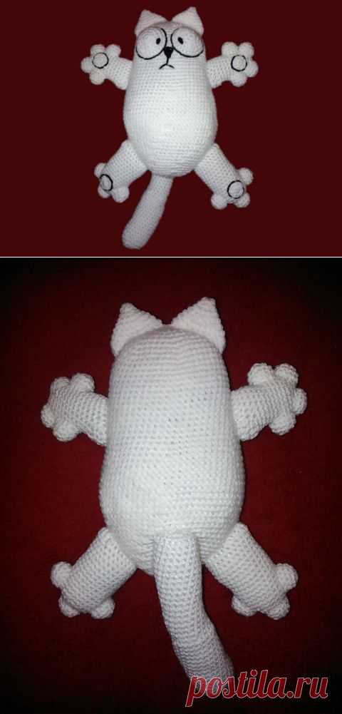 Кот Саймон амигуруми.