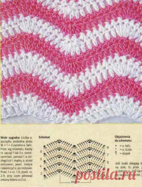 Вязание крючком: Зиг Заг швы и наряды