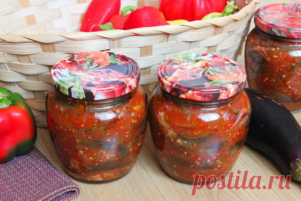 Баклажаны в аджике на зиму – самый вкусный рецепт