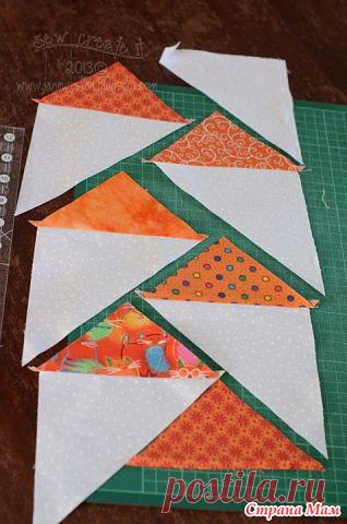 Как я делала кайму к одеялу из  Совместного проекта 