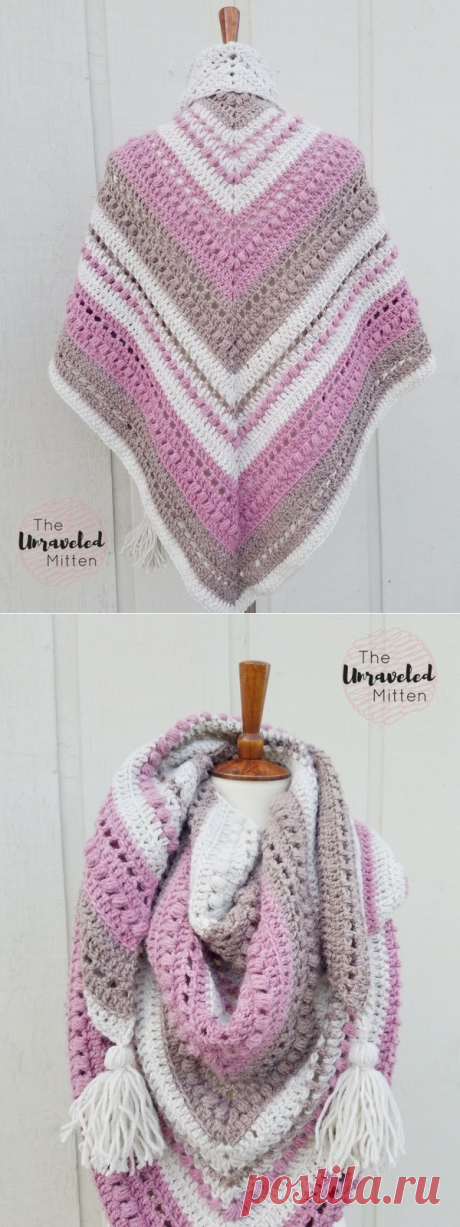 Шаль крючком What You Love Shawl - блог экспертов интернет-магазина пряжи 5motkov.ru